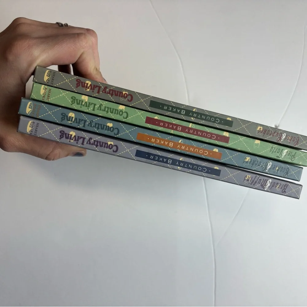 Country Living hardcover recipe books set‎ of 4